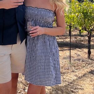 Strapless free people mini dress